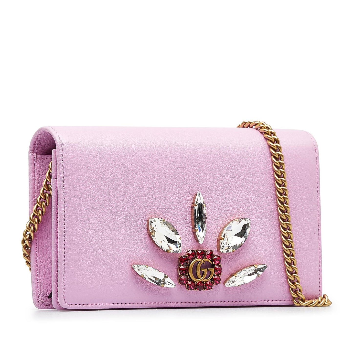Gucci GG Marmont Embellished Wallet On Chain (SHG-Zjq602)