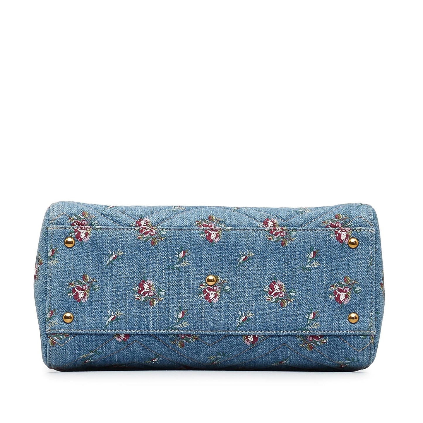 Gucci GG Marmont Flora Denim Satchel (SHG-dKHQjj)