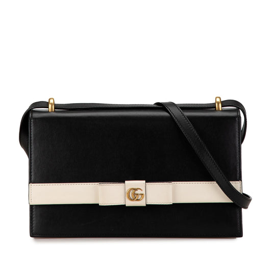 Gucci GG Marmont Leather Ribbon Crossbody (SHG-8Fv04O)