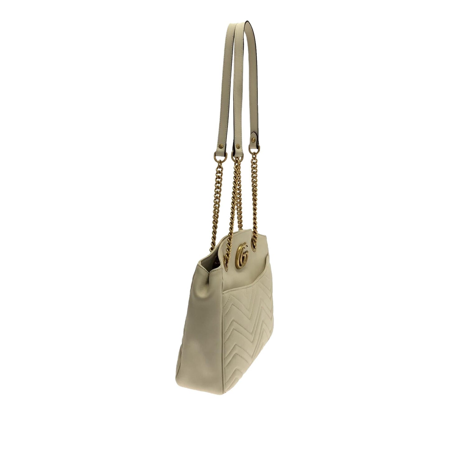 Gucci GG Marmont Matelasse Chain Tote (SHG-iMHDhJ)