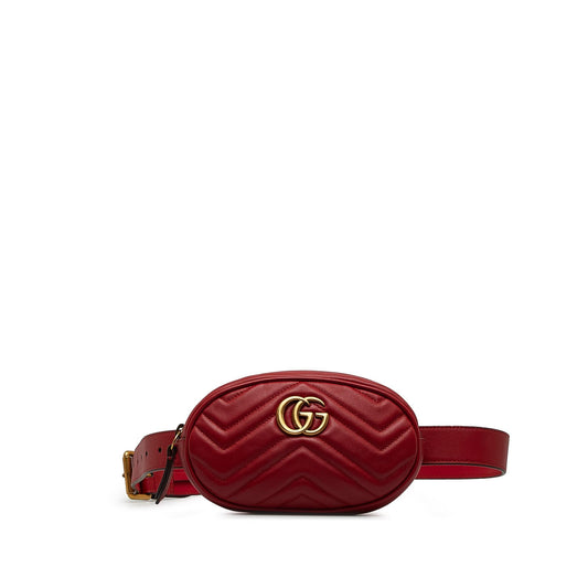 Gucci GG Marmont Matelasse Leather Belt Bag