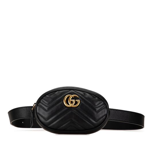 Gucci GG Marmont Matelasse Leather Belt Bag