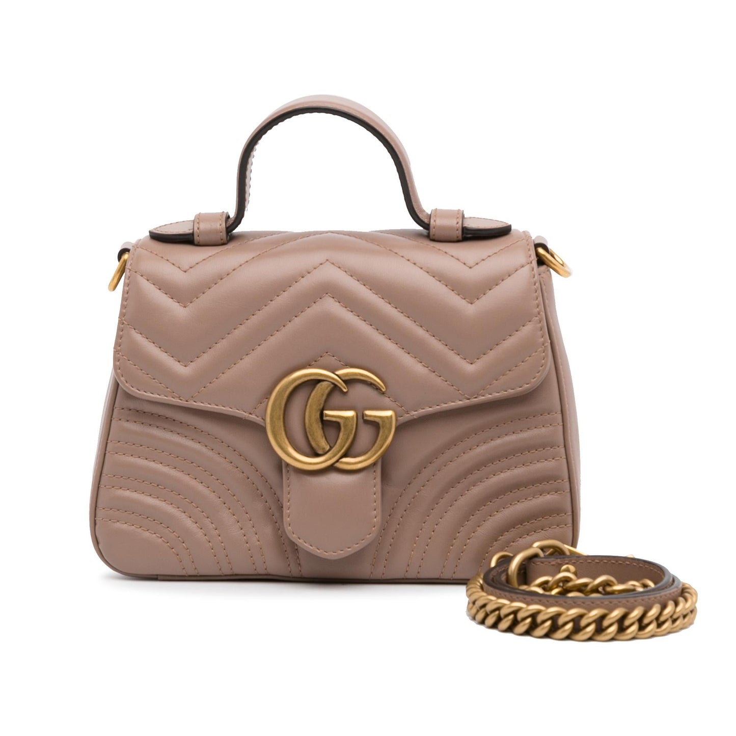 Gucci GG Marmont Matelasse Satchel (SHG-LryugC)