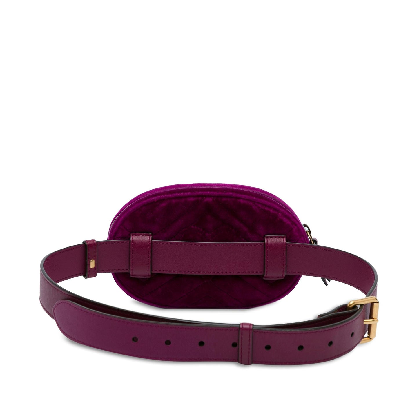 Gucci GG Marmont Matelasse Velvet Belt Bag (SHG-TuAZoh)