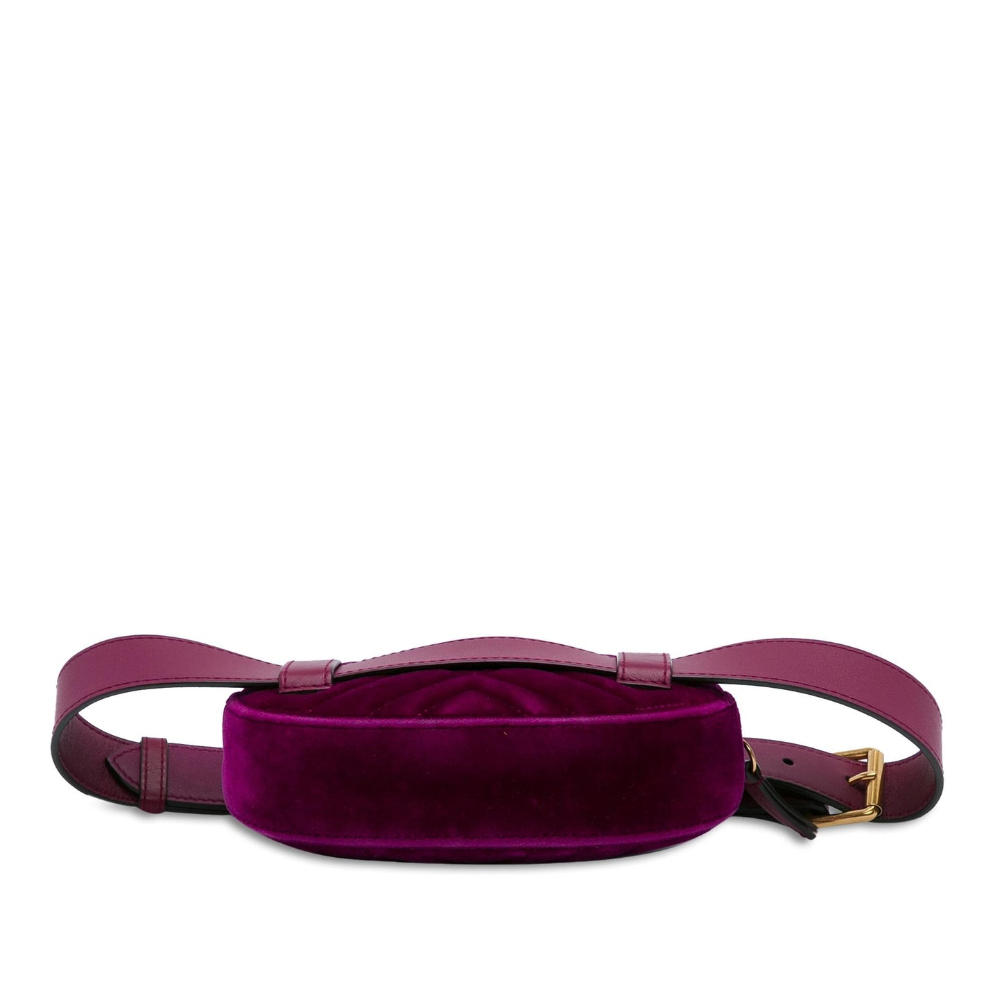 Gucci GG Marmont Matelasse Velvet Belt Bag (SHG-TuAZoh)
