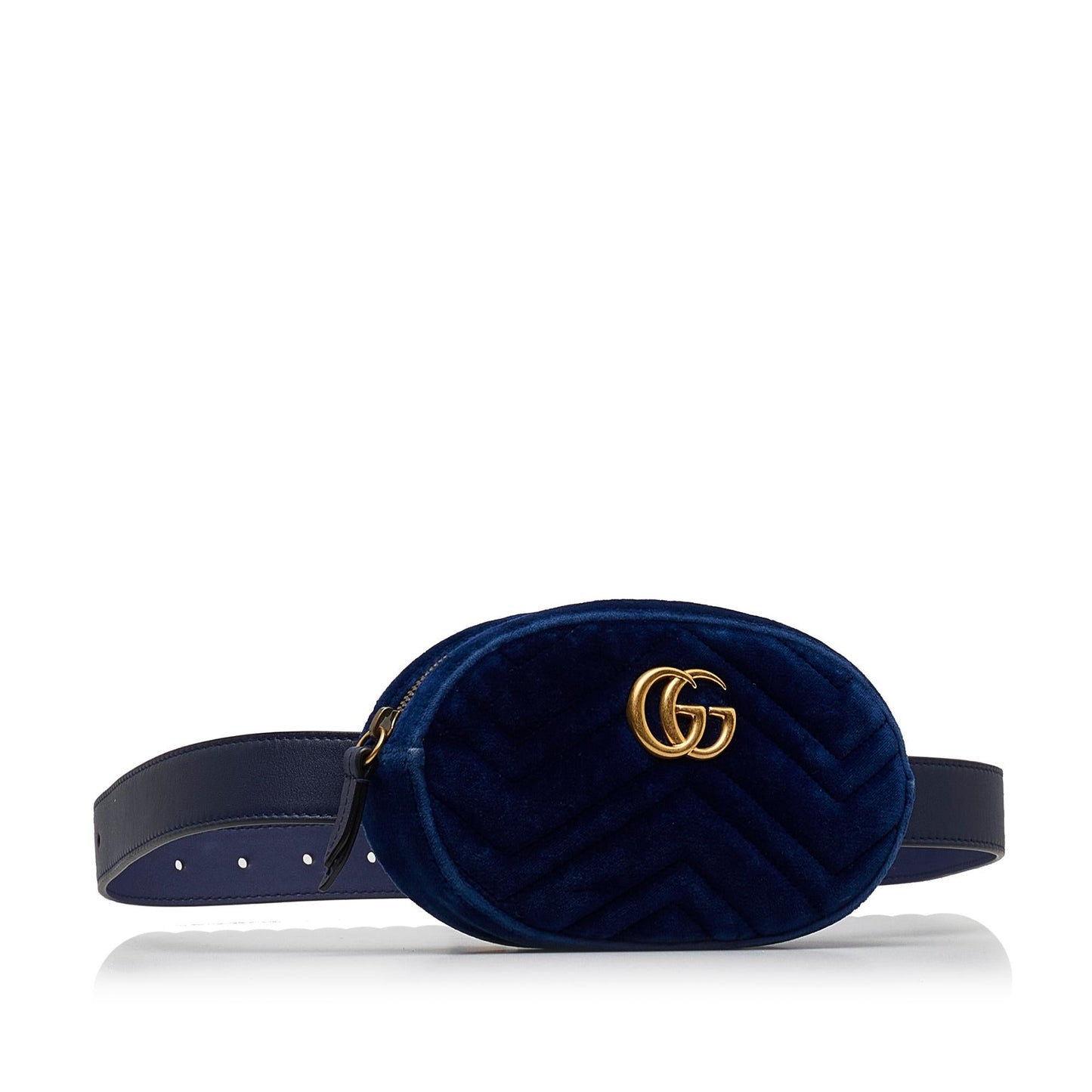 Gucci GG Marmont Matelasse Velvet Belt Bag (SHG-xCsPvM)