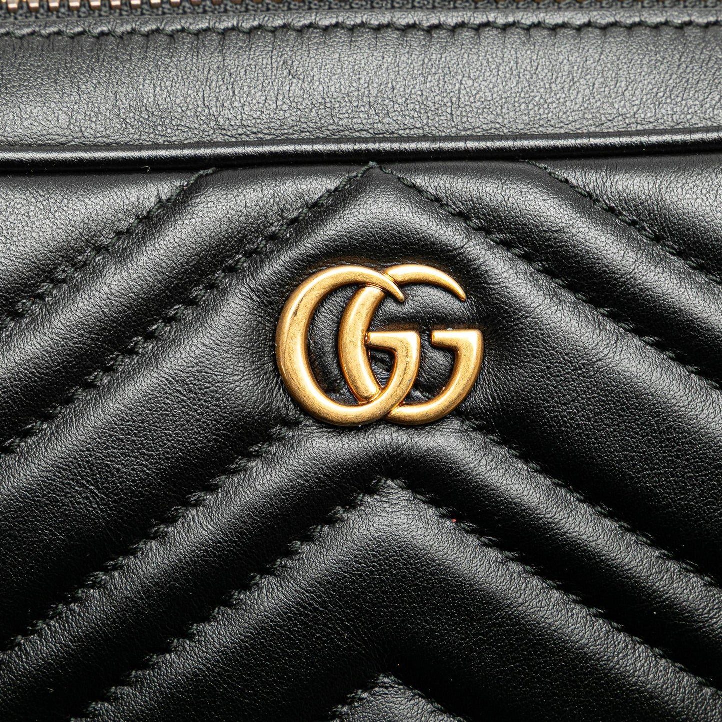 Gucci GG Marmont Square Leather Matelasse Belt Bag