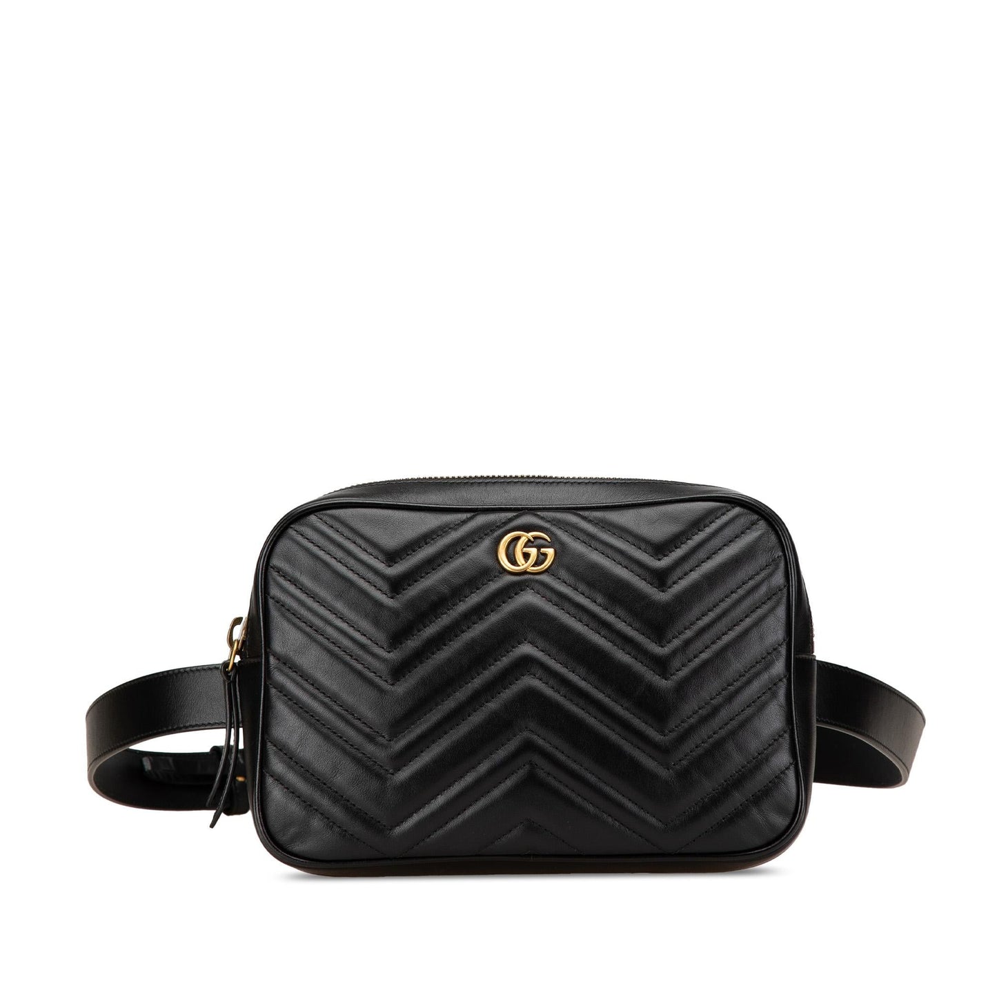 Gucci GG Marmont Square Leather Matelasse Belt Bag