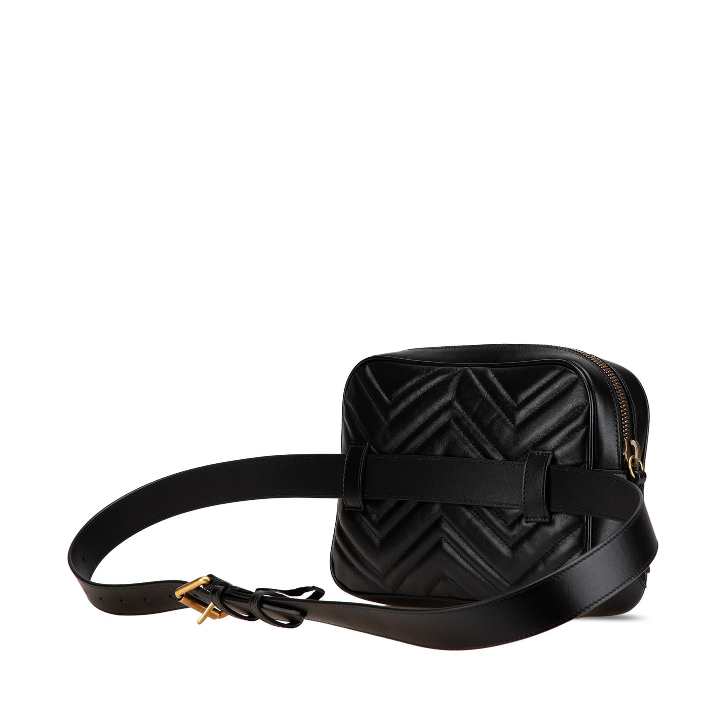 Gucci GG Marmont Square Leather Matelasse Belt Bag