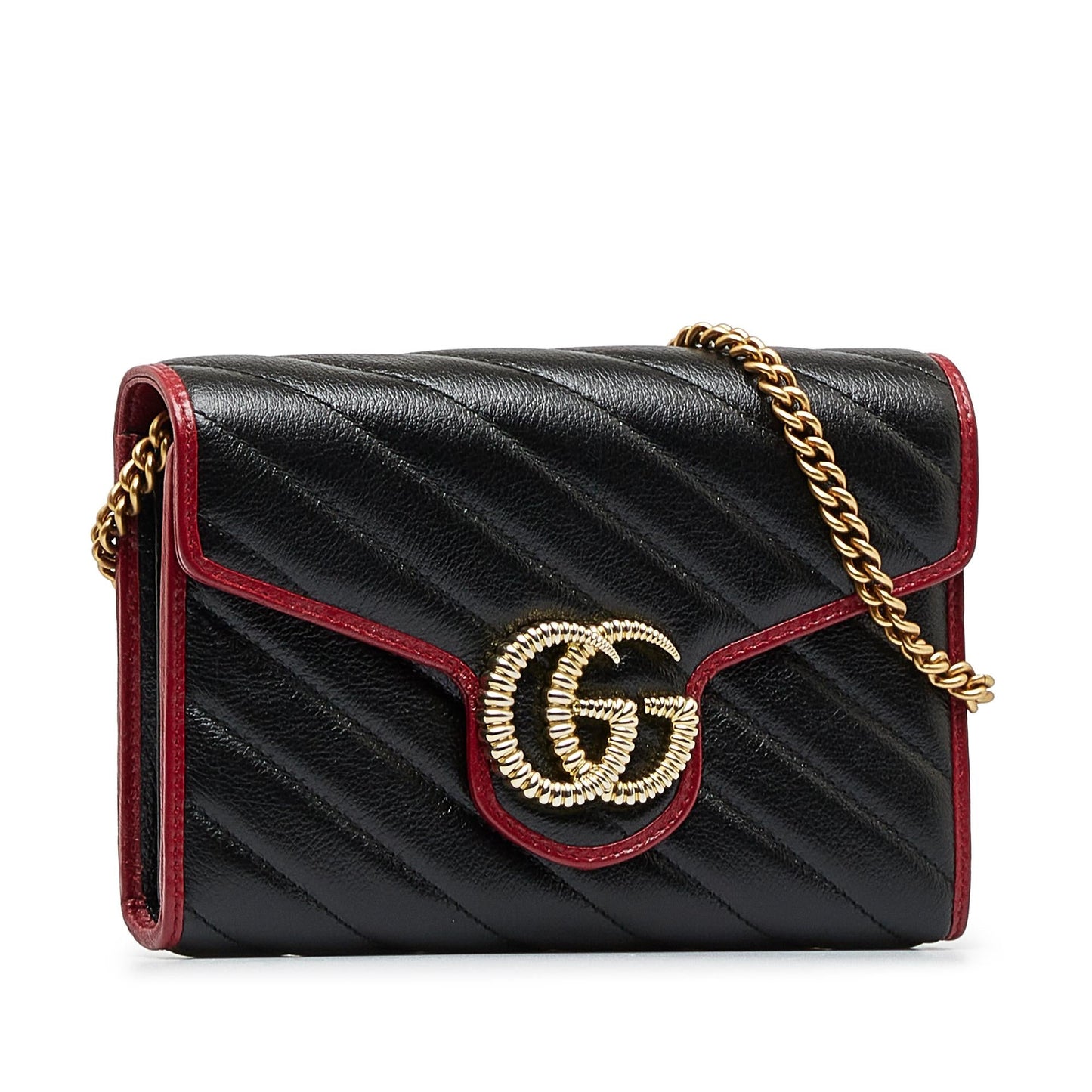 Gucci GG Marmont Torchon Wallet on Chain (SHG-uxeDm4)