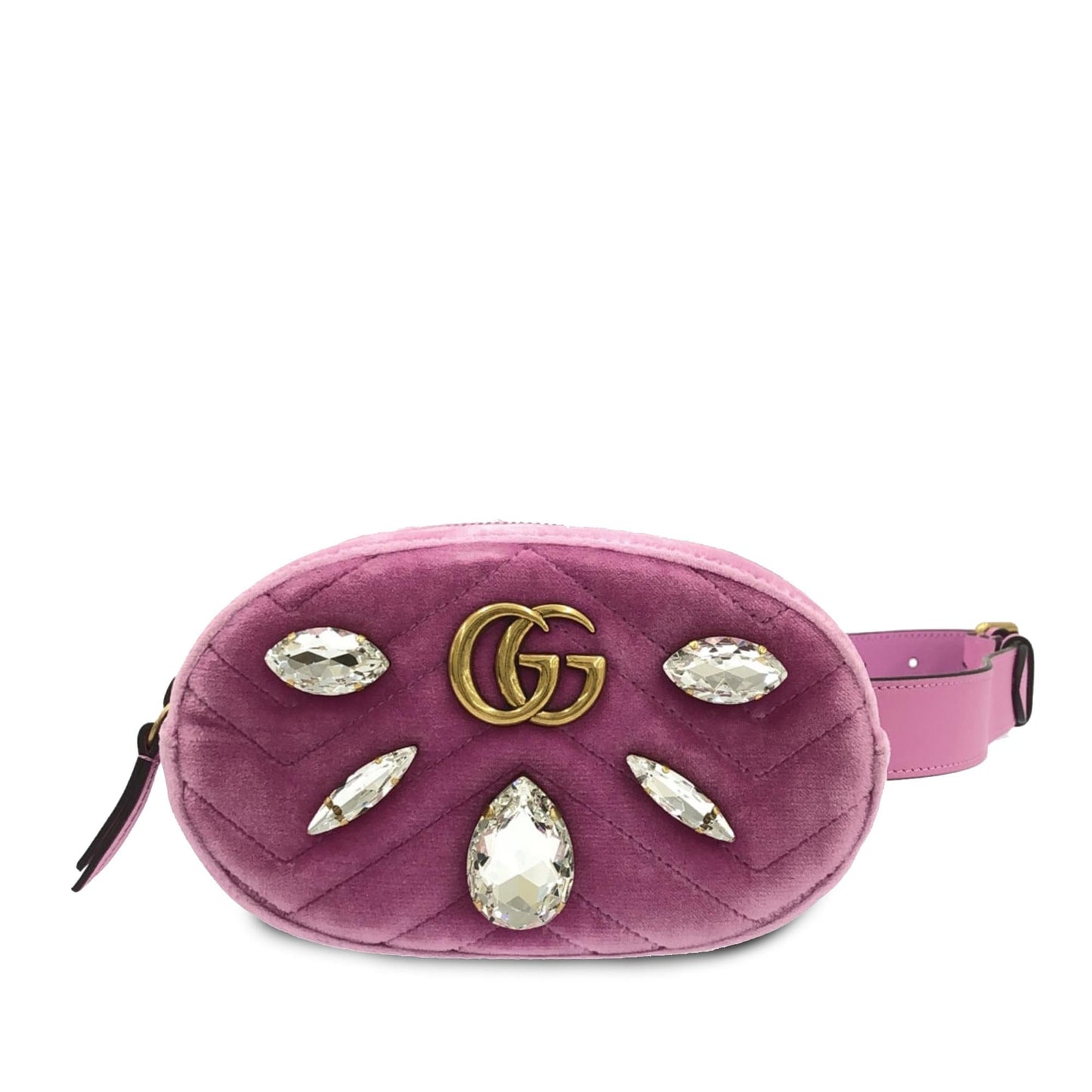 Gucci GG Marmont Velvet Belt Bag (SHG-ly7RIC)