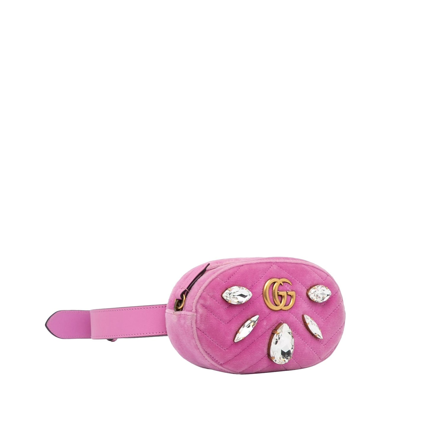 Gucci GG Marmont Velvet Belt Bag (SHG-kvPtgt)