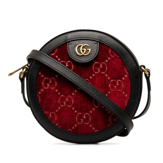 Gucci GG Marmont Velvet Round Crossbody (SHG-ReSuV0)