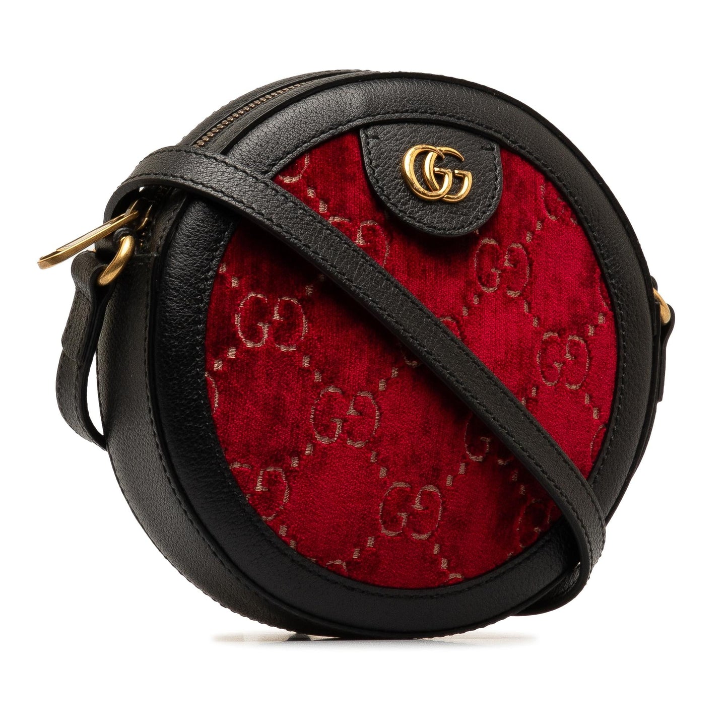 Gucci GG Marmont Velvet Round Crossbody (SHG-ReSuV0)