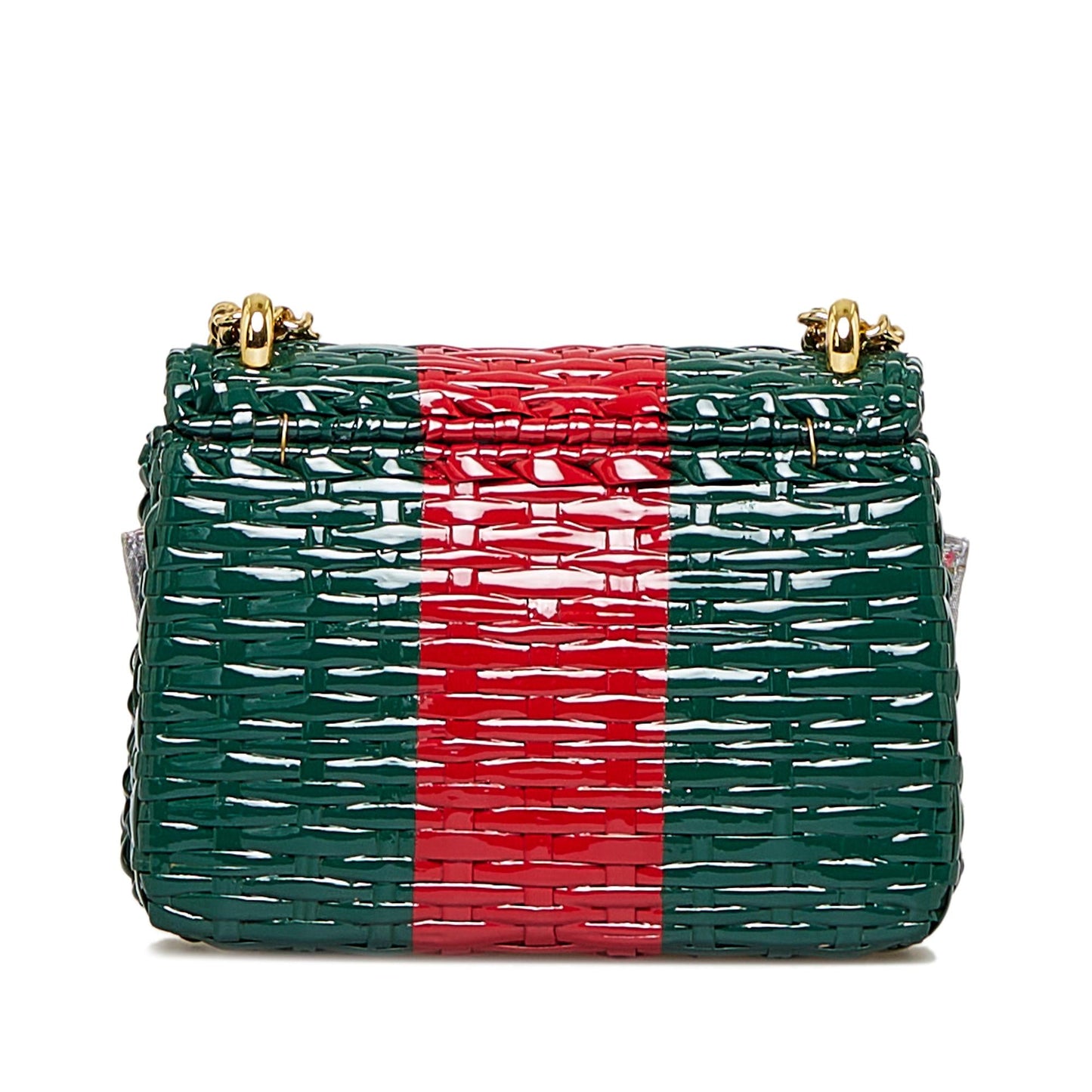 Gucci GG Marmont Wicker Crossbody Bag (SHG-awNjeN)