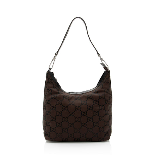 Gucci GG Nylon Hobo (SHF-9U8enc)