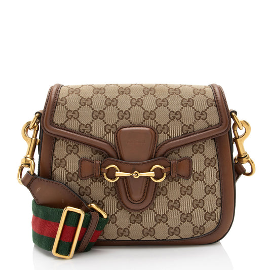 Gucci GG Original Lady Web Medium Shoulder Bag (SHF-zb626L)