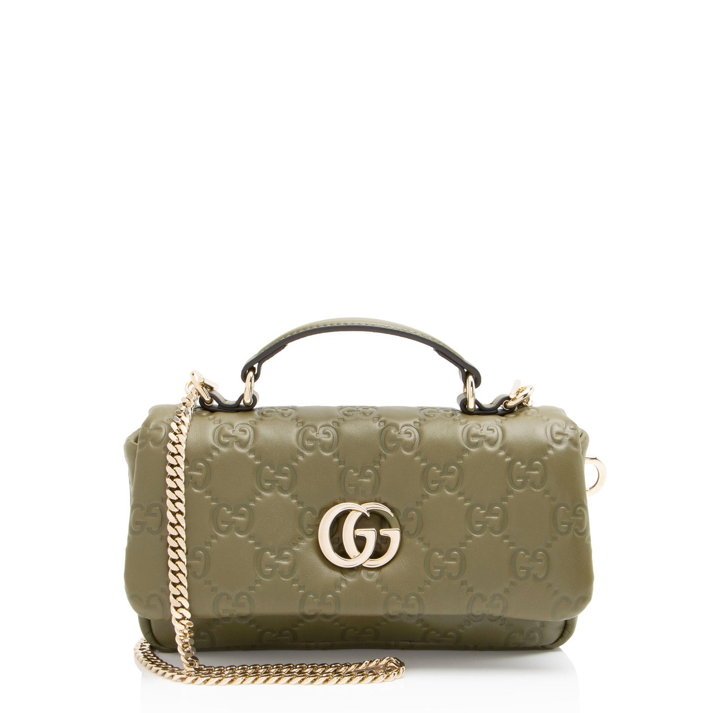 Gucci GG Puffy Leather Milano Mini Top Handle