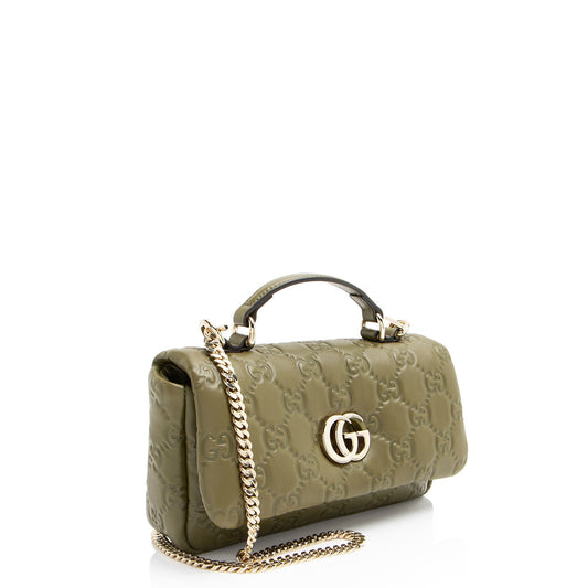 Gucci GG Puffy Leather Milano Mini Top Handle