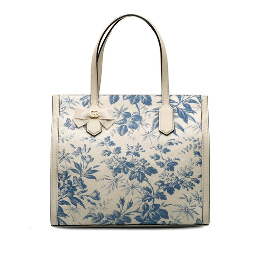 Gucci GG Ribbon Herbarium Tote (SHG-Y61akz)