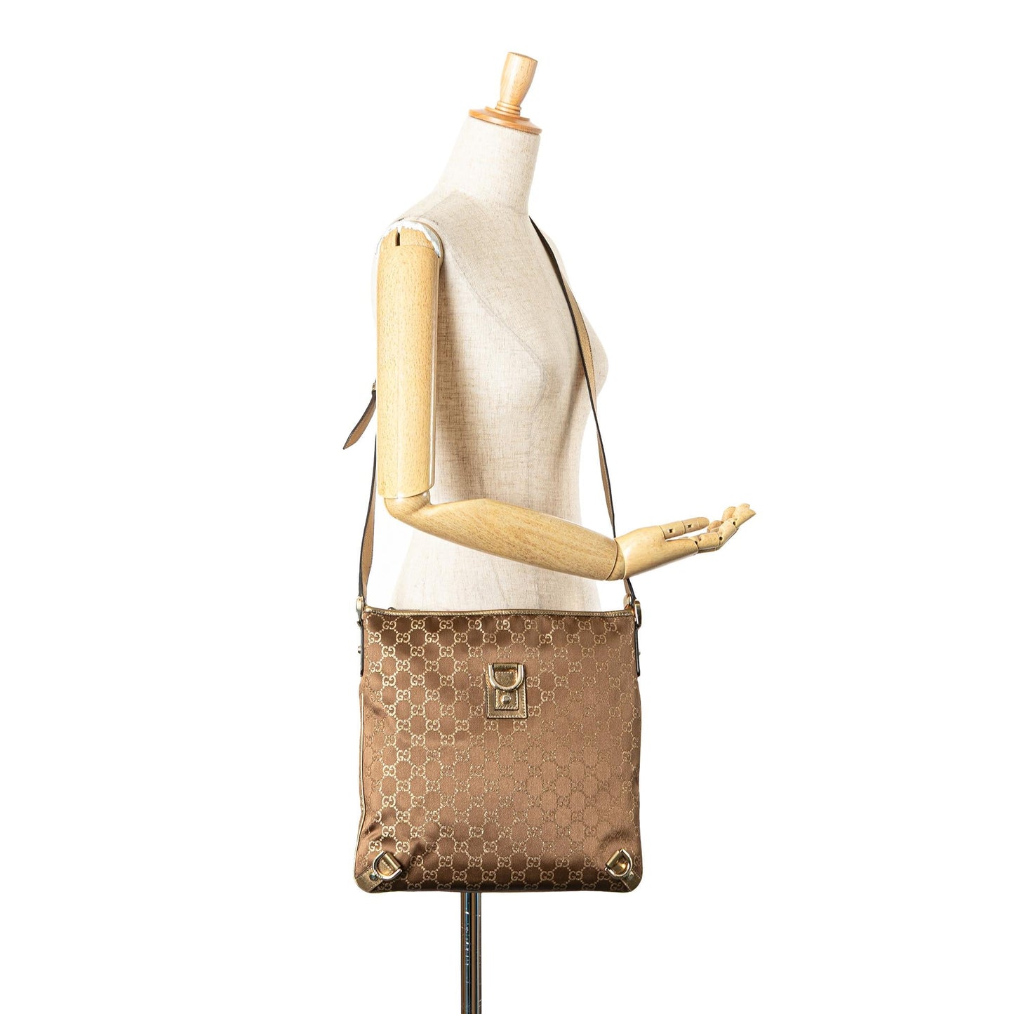 Gucci GG Satin Abbey D Ring Crossbody