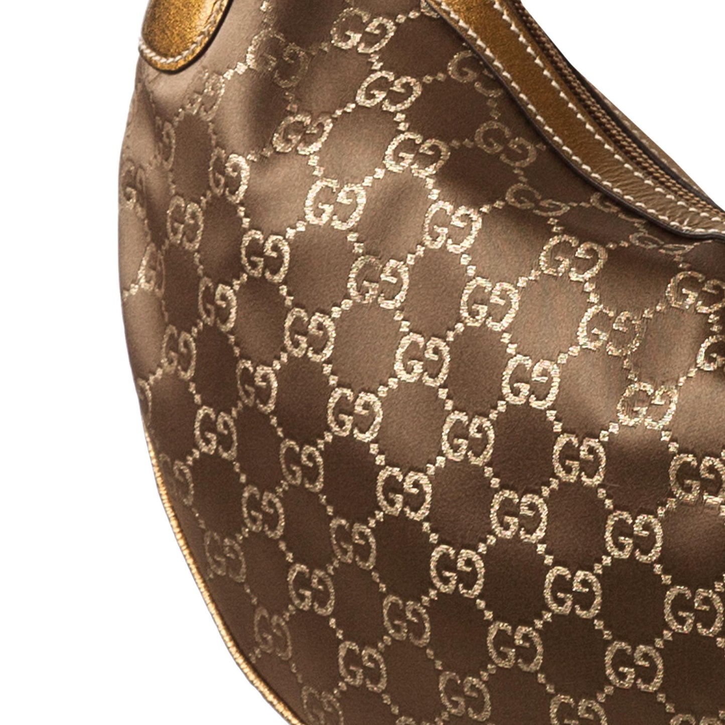 Gucci GG Satin Half Moon Hobo Bag (SHG-f8SFVJ)