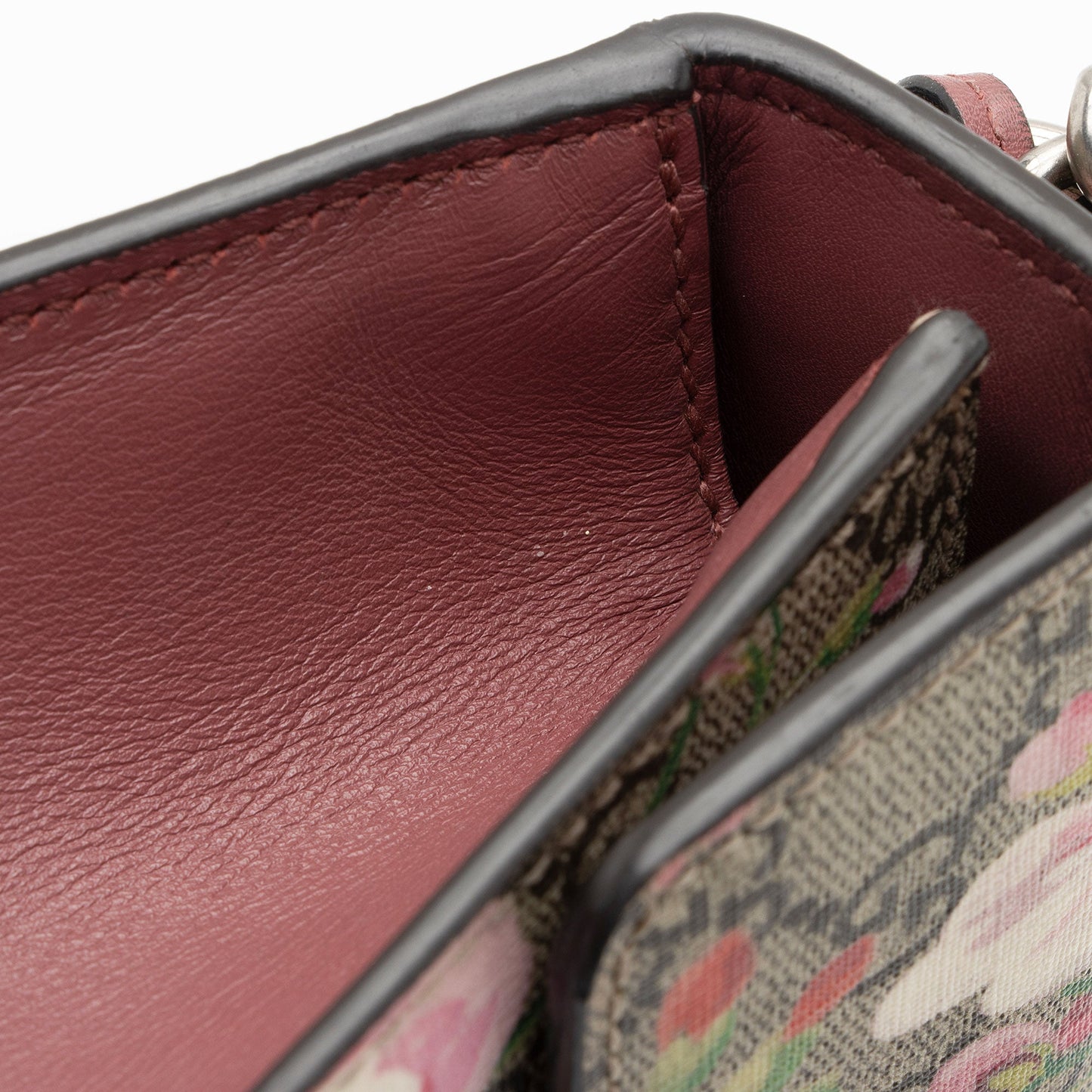 Gucci GG Supreme Blooms Padlock Small Shoulder Bag (SHF-6zv2gD)