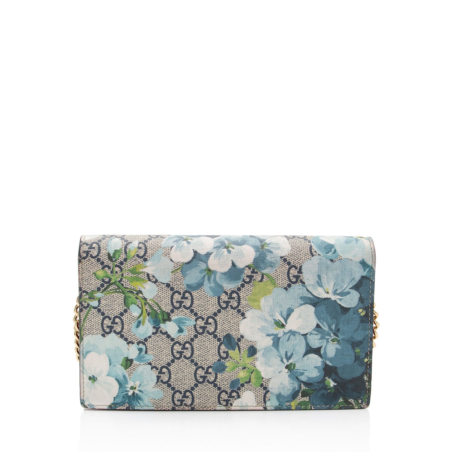 Gucci GG Supreme Blooms Wallet on Chain Bag (SHF-jYPwNX)