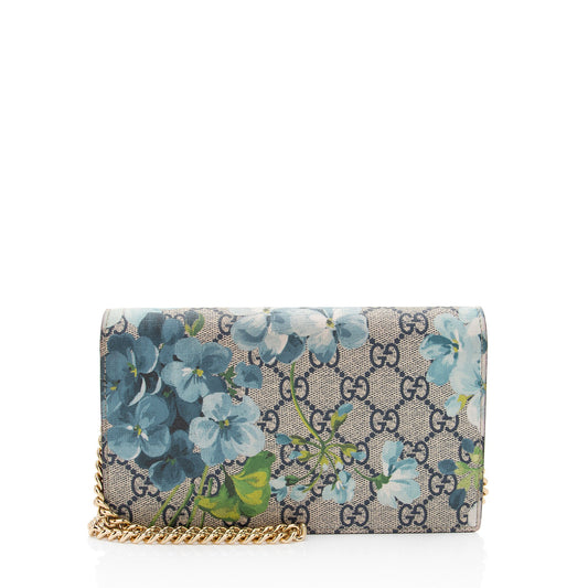 Gucci GG Supreme Blooms Wallet on Chain Bag (SHF-jYPwNX)