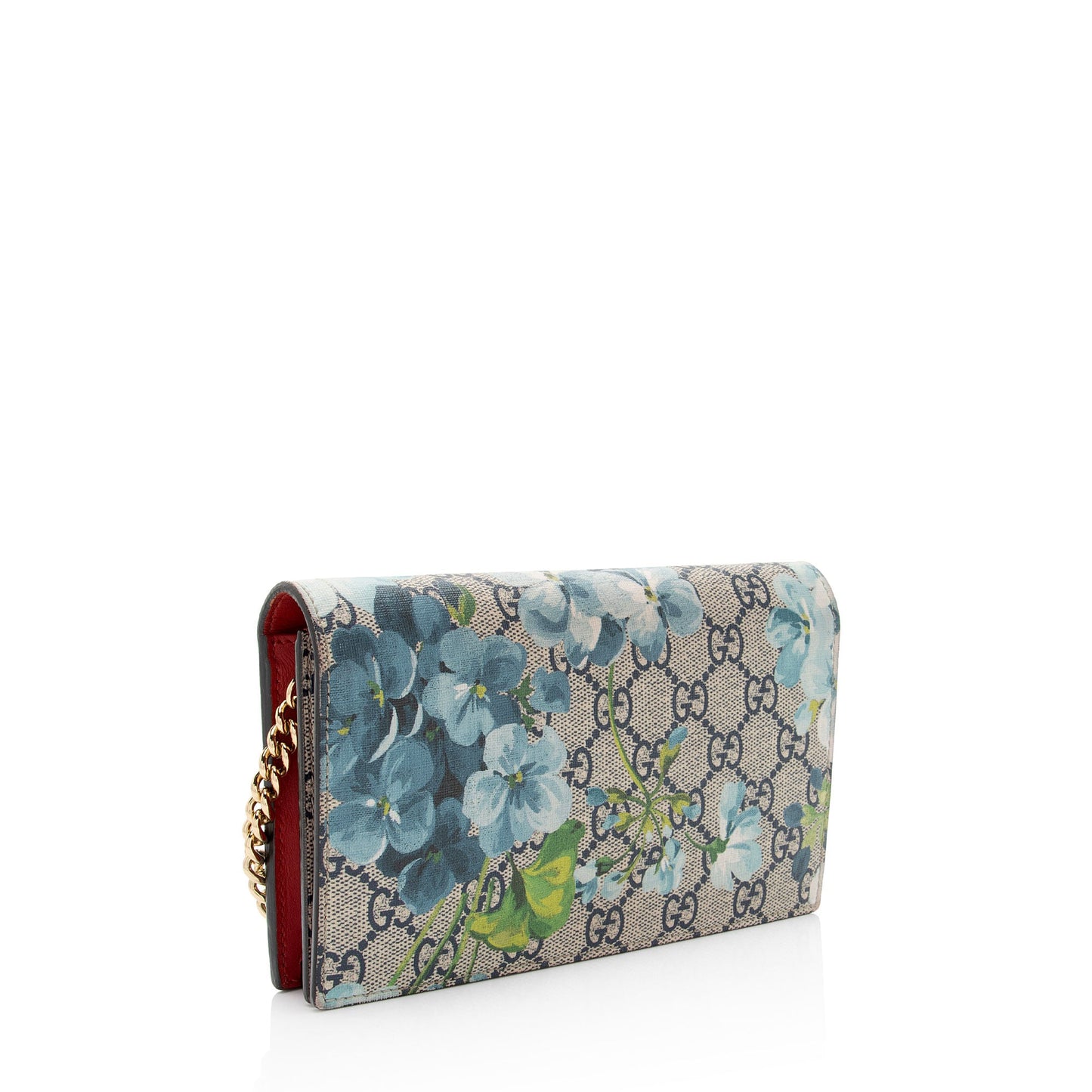 Gucci GG Supreme Blooms Wallet on Chain Bag (SHF-jYPwNX)
