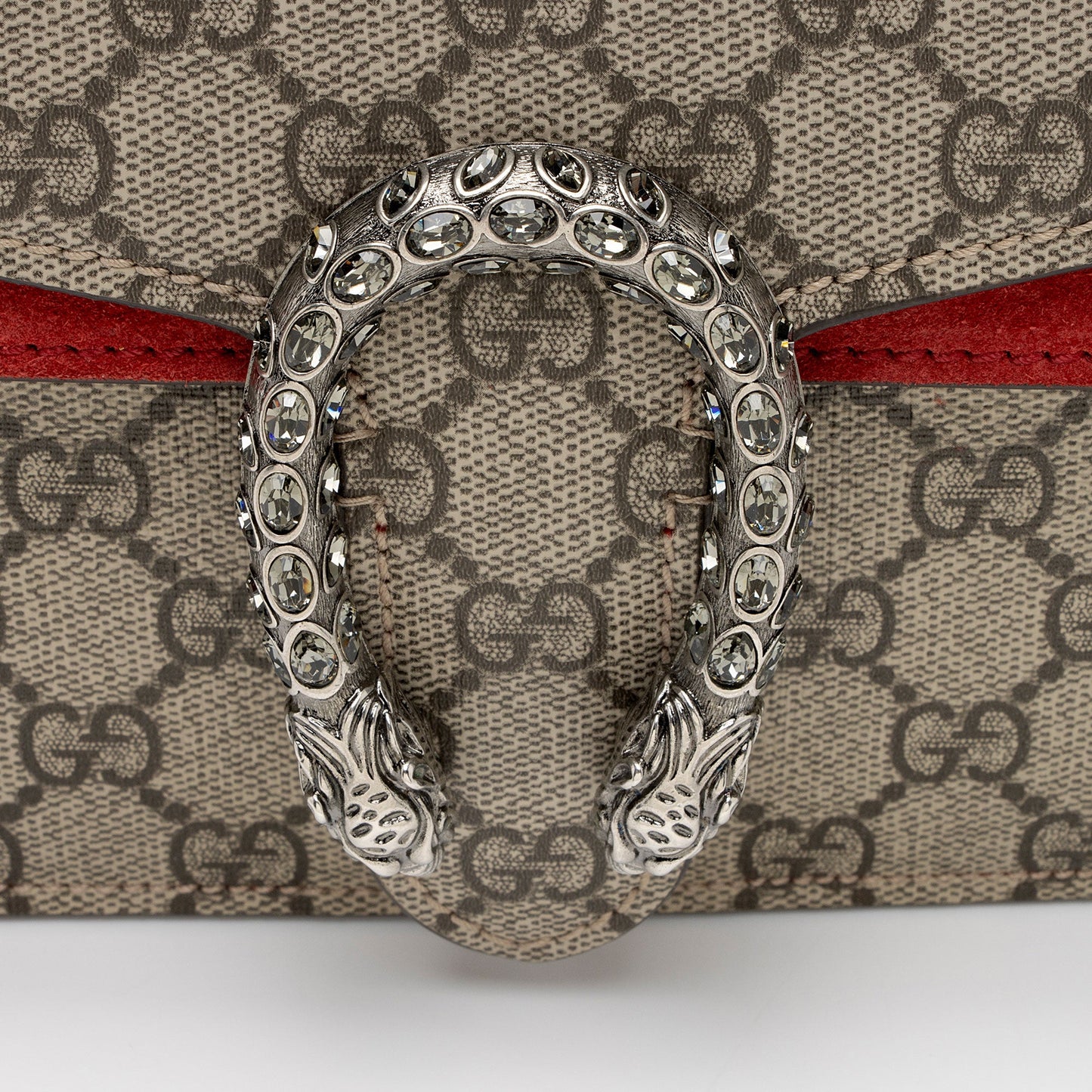 Gucci GG Supreme Crystal Dionysus Small Shoulder Bag (SHF-ILehqS)