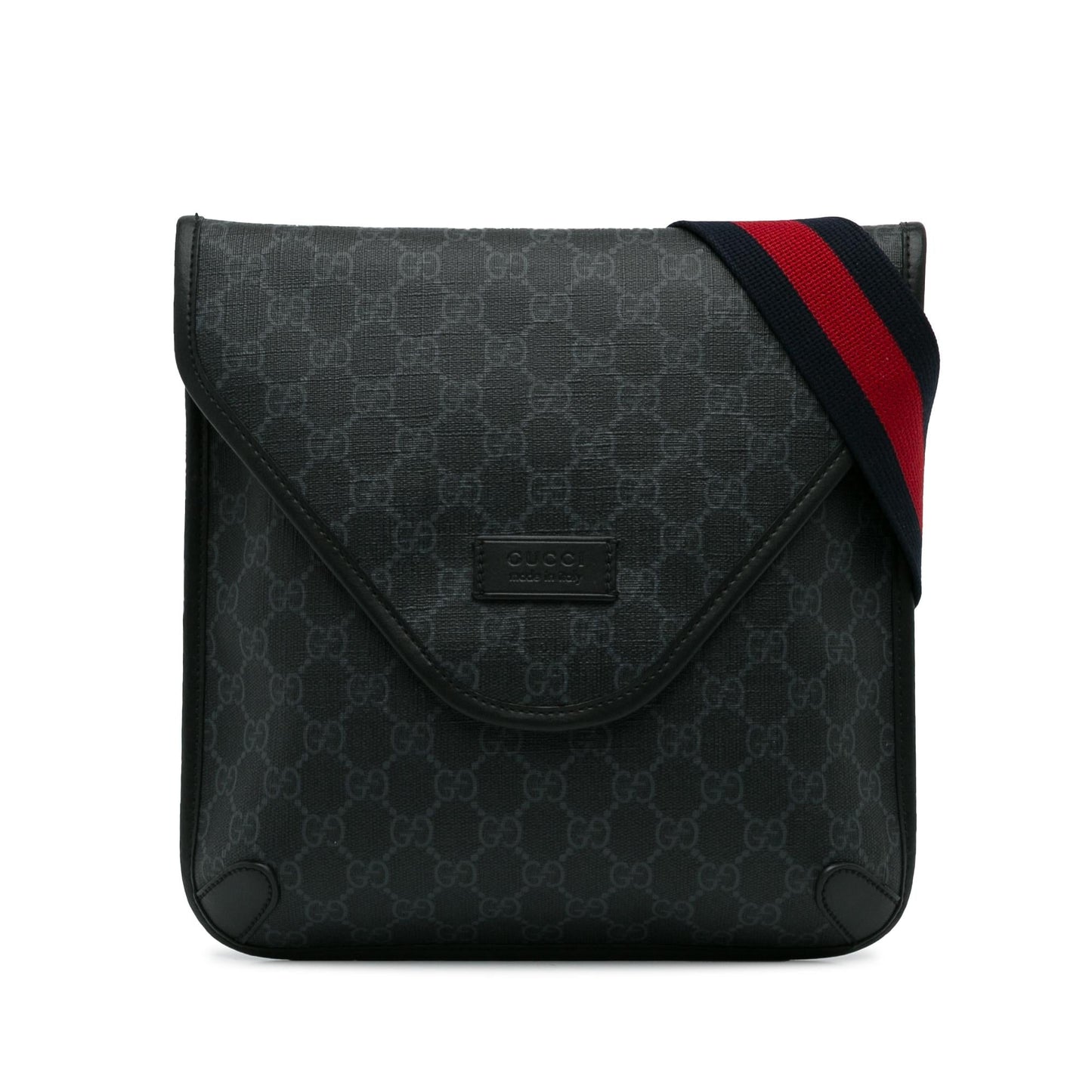 Gucci GG Supreme Envelope Web Crossbody Bag (SHG-CvyQ7p)
