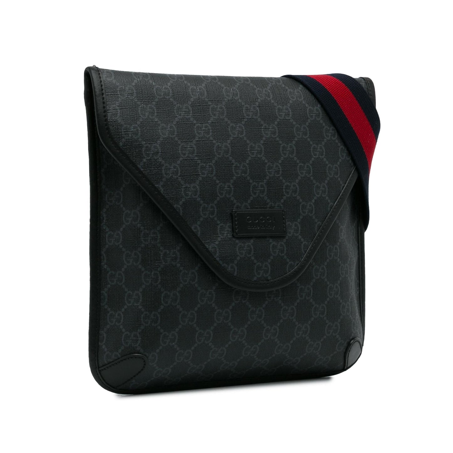 Gucci GG Supreme Envelope Web Crossbody Bag (SHG-CvyQ7p)
