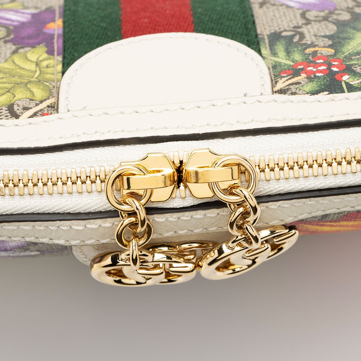 Gucci GG Supreme Flora Ophidia Dome Small Shoulder Bag (SHF-IgI7i4)