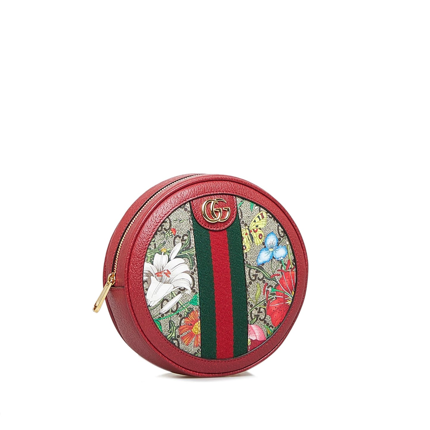 Gucci GG Supreme Flora Ophidia Round Backpack (SHG-SvDmMJ)
