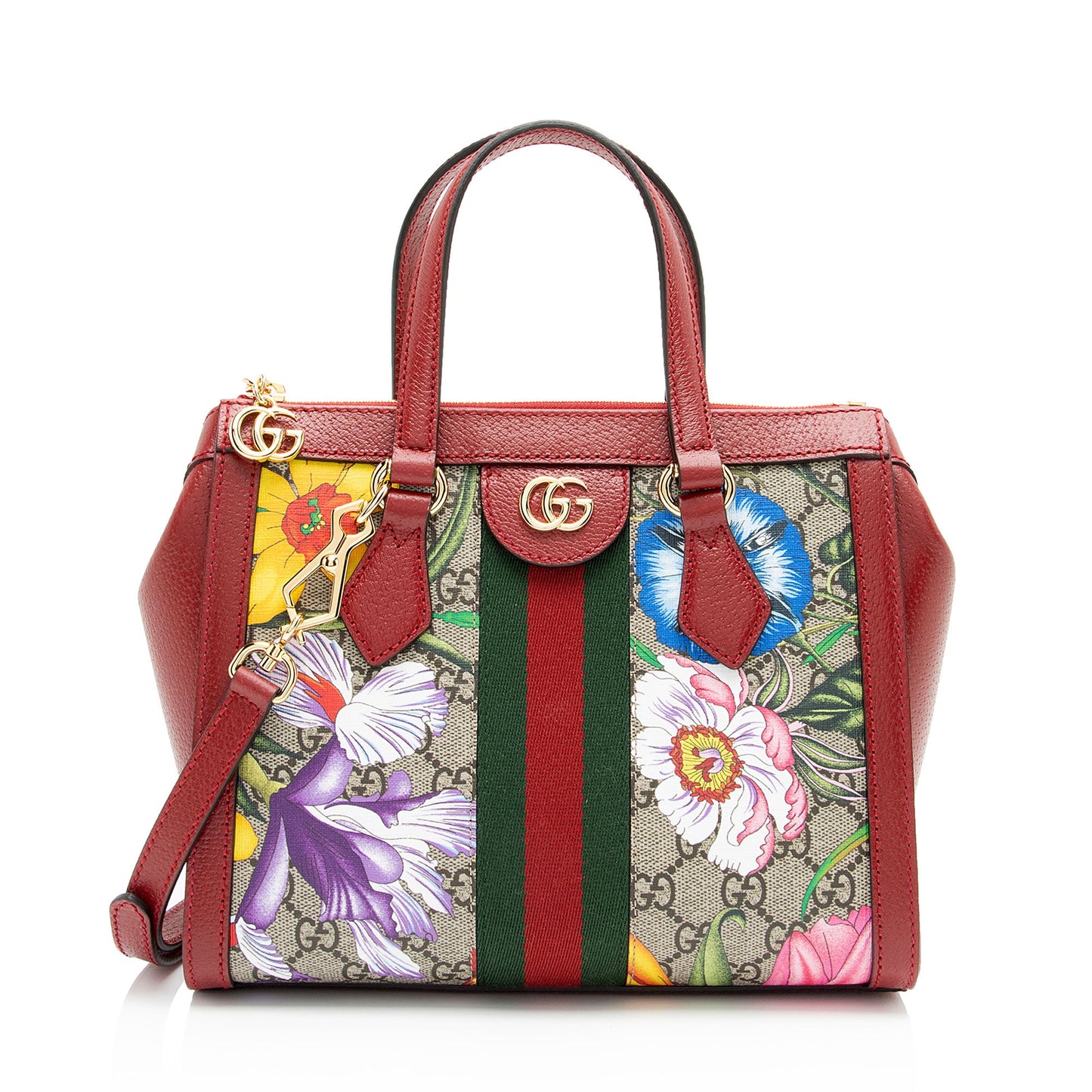 Gucci GG Supreme Flora Ophidia Small Tote (SHF-LuiJoi)