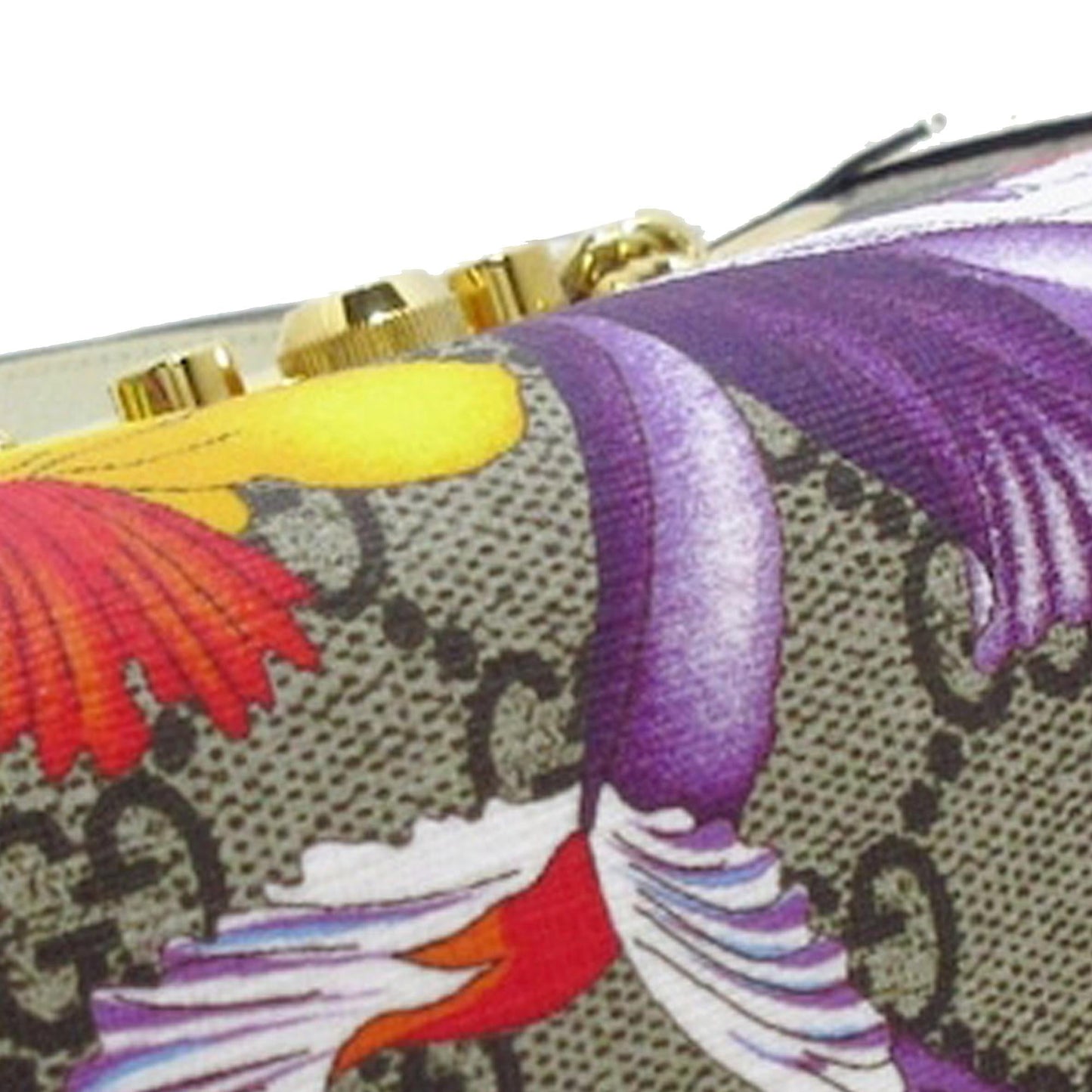 Gucci GG Supreme Flora Padlock Shoulder Bag (SHG-9mmWKN)