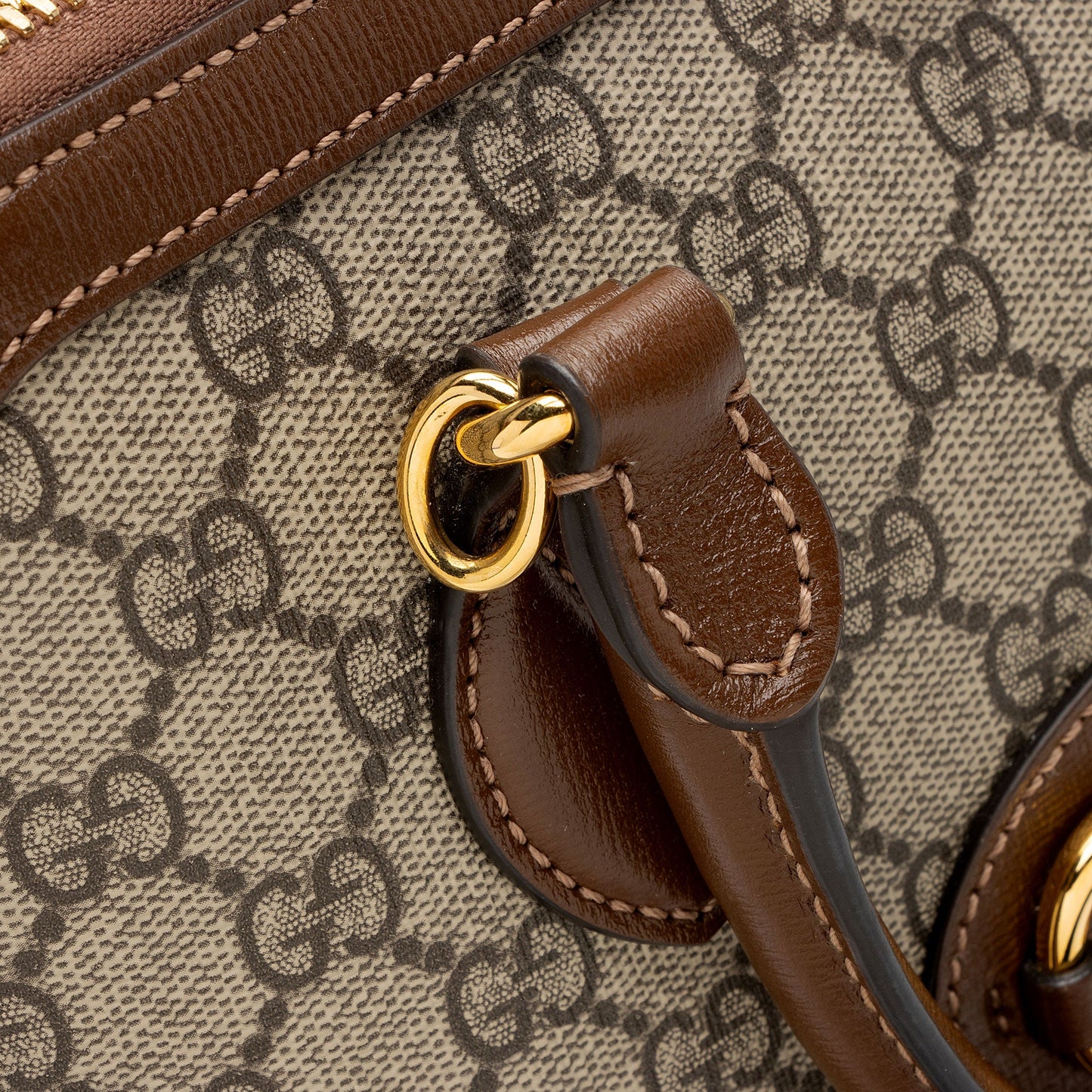 Gucci GG Supreme Horsebit 1955 Medium Top Handle (SHF-s7mzQw)