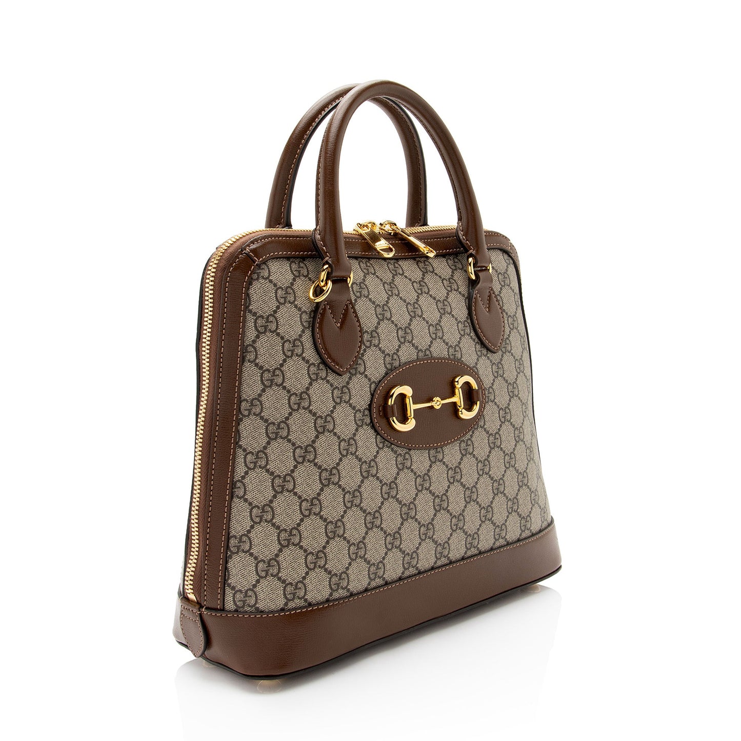 Gucci GG Supreme Horsebit 1955 Medium Top Handle (SHF-s7mzQw)