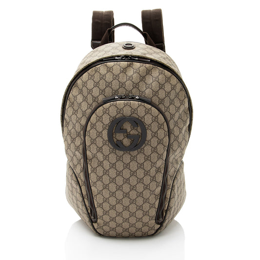 Gucci GG Supreme Interlocking G Medium Backpack