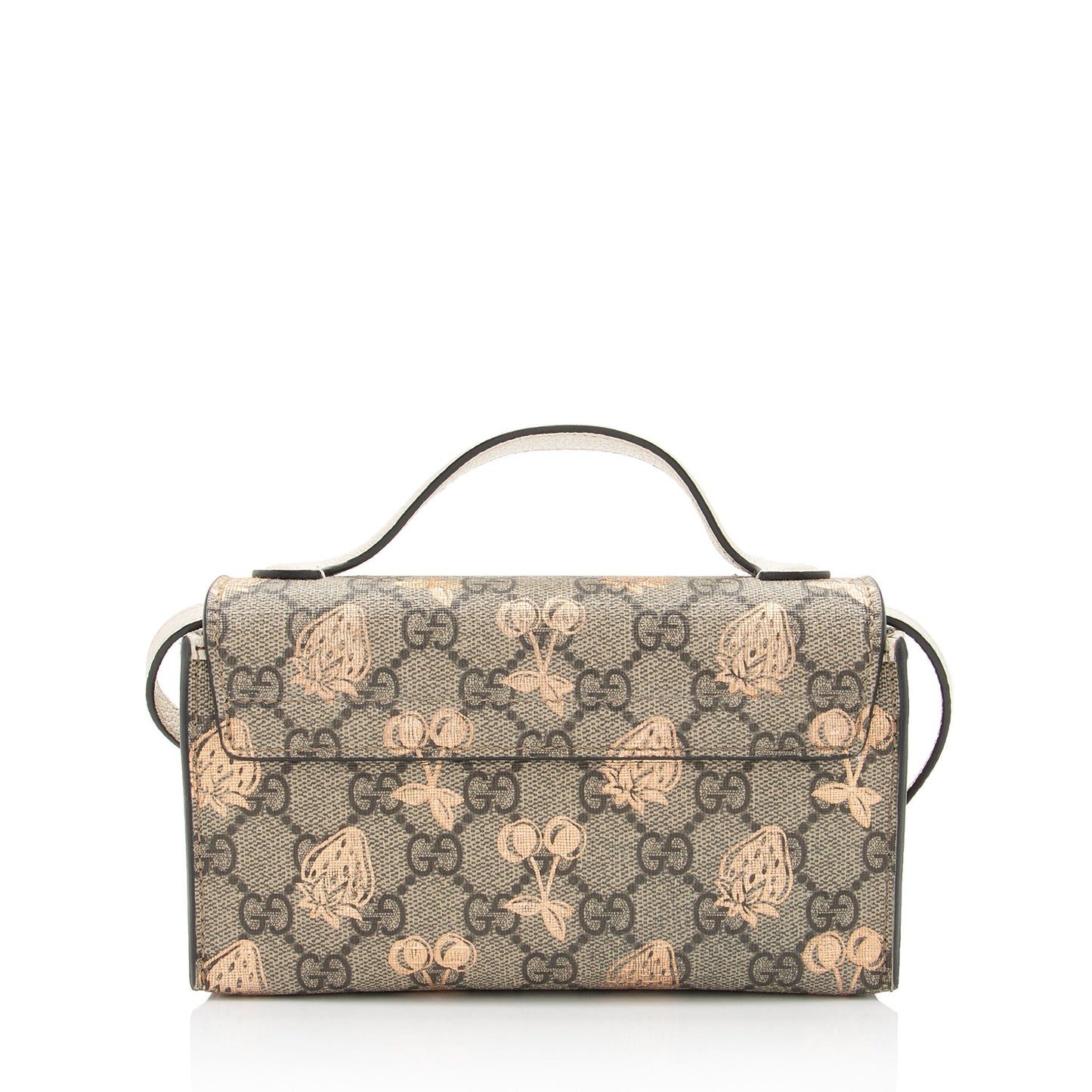 Gucci GG Supreme Berry Padlock Mini Crossbody (SHF-OWluIJ)