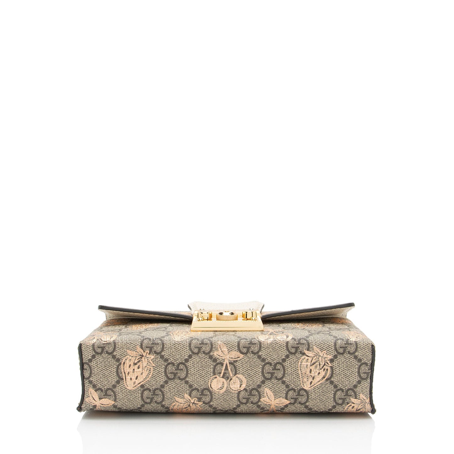 Gucci GG Supreme Berry Padlock Mini Crossbody (SHF-OWluIJ)