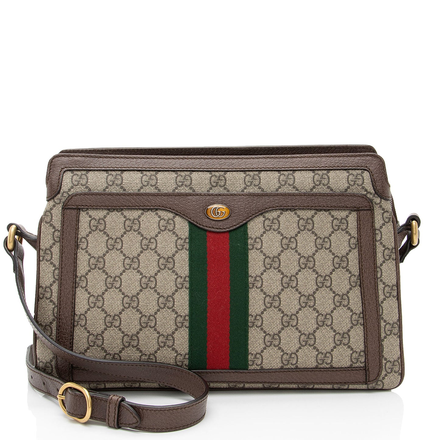 Gucci GG Supreme Ophidia Gusset Medium Crossbody