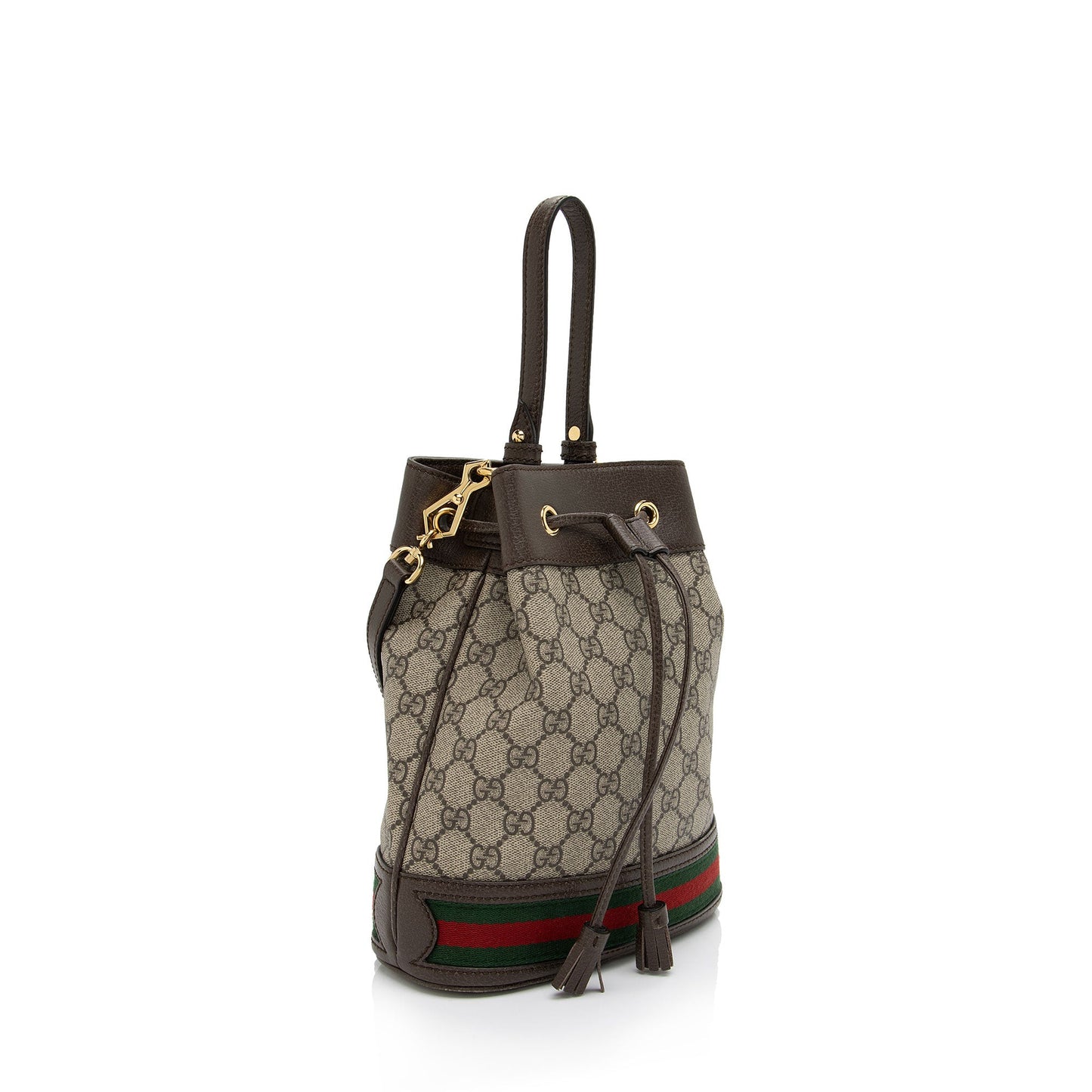 Gucci GG Supreme Ophidia Small Bucket Bag (SHF-tCaBgb)