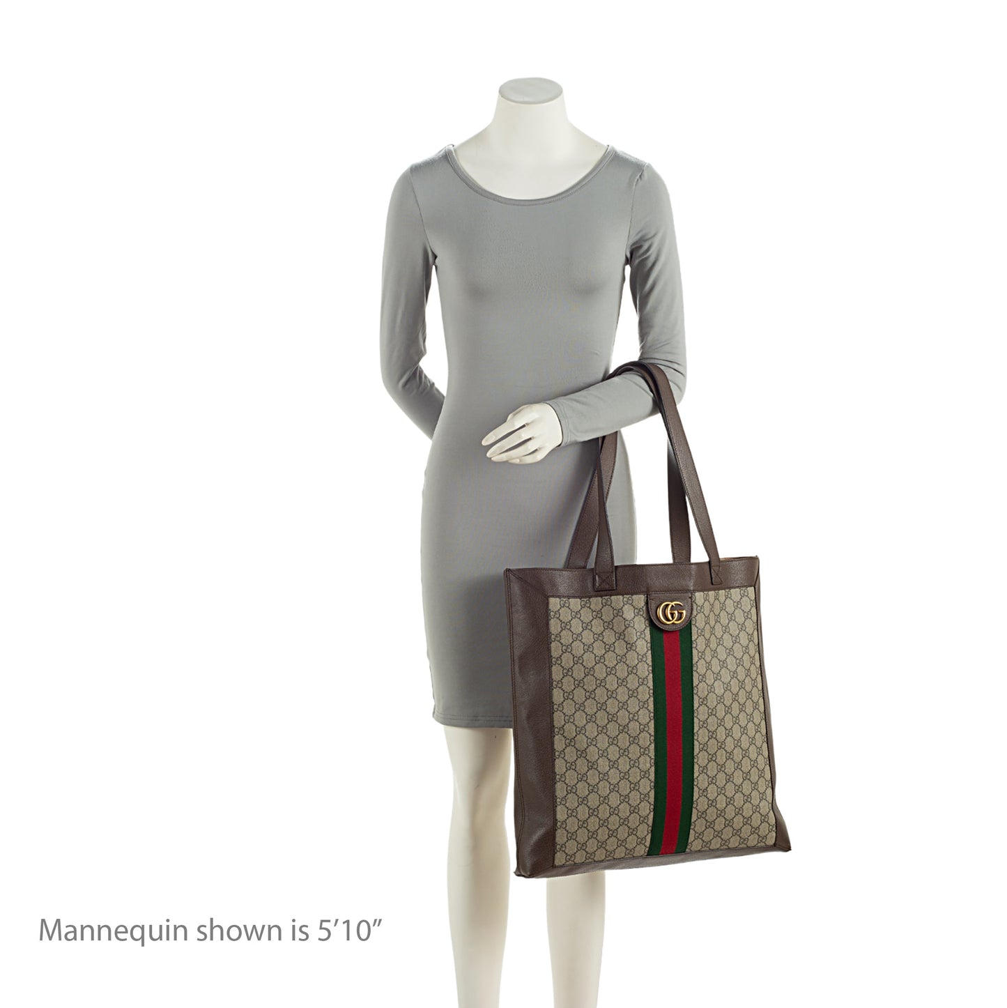 Gucci GG Supreme Ophidia Soft Vertical Large Tote (SHF-rk7fHN)