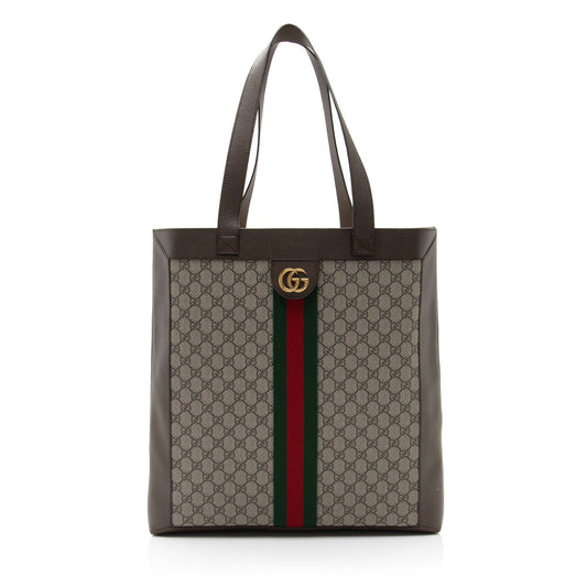 Gucci GG Supreme Ophidia Soft Vertical Large Tote (SHF-bY1N9K)