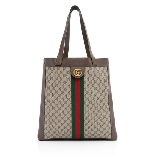 Gucci GG Supreme Ophidia Soft Vertical Large Tote (SHF-HKSf8C)