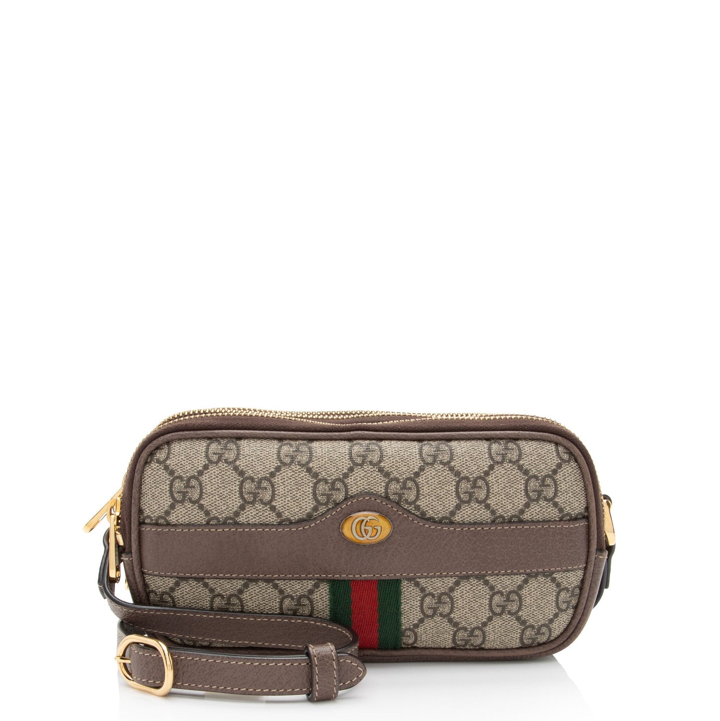 Gucci GG Supreme Ophidia Triple Zip Crossbody (SHF-5GZksx)