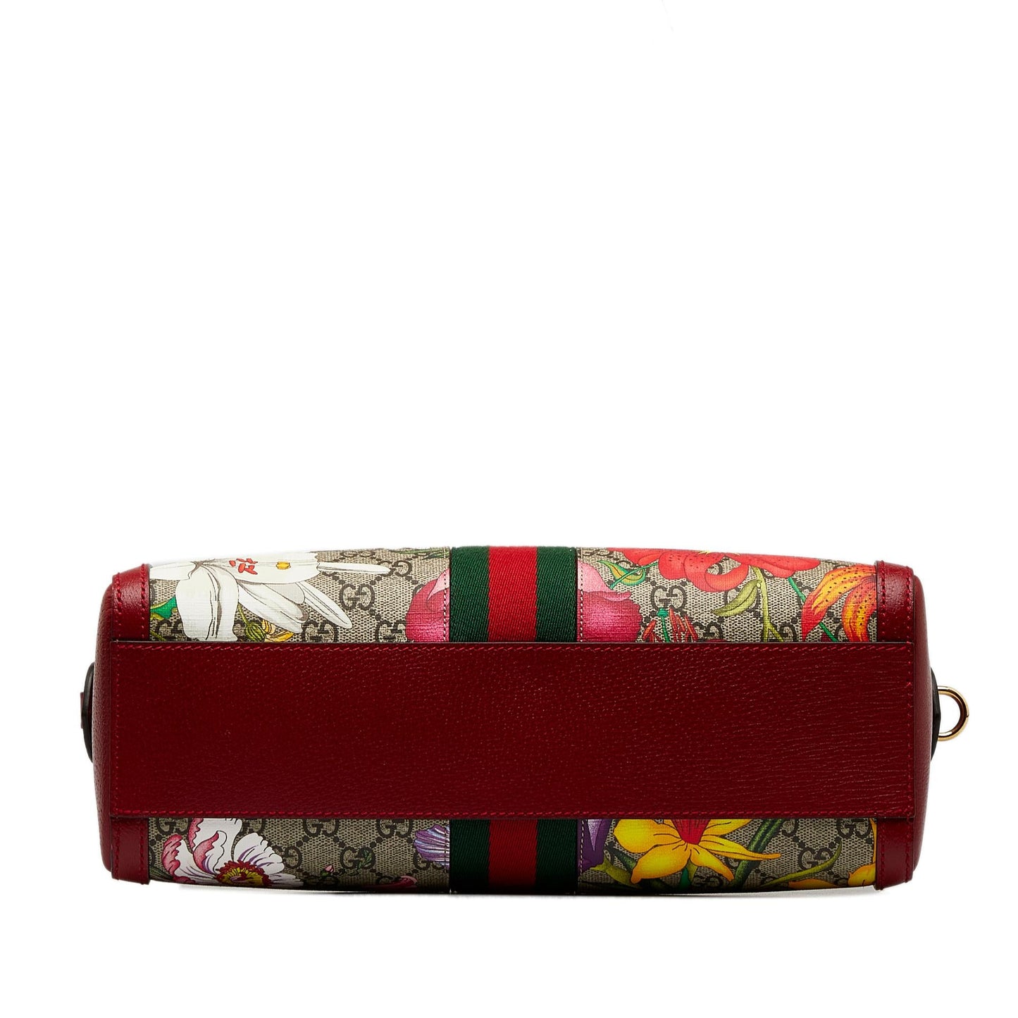 Gucci GG Supreme Ophidia Web Flora Satchel (SHG-DQ9HBO)