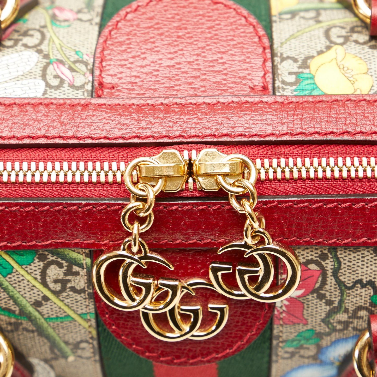 Gucci GG Supreme Ophidia Web Flora Satchel (SHG-DQ9HBO)